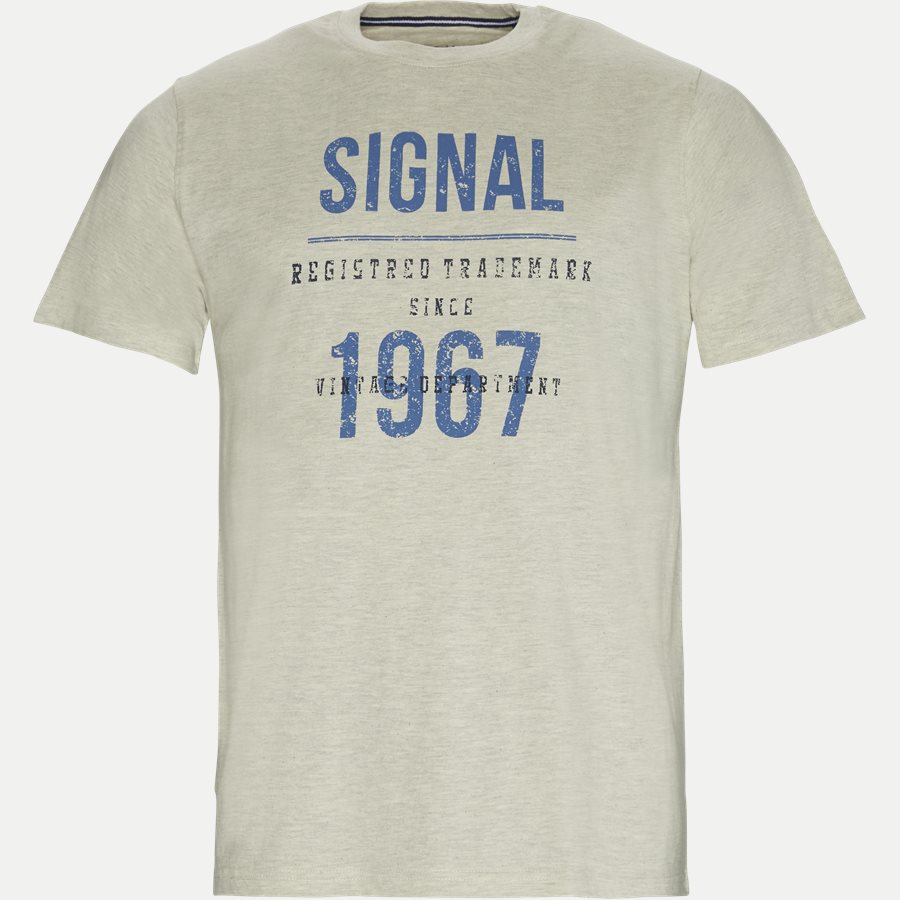 SHANE - Logo T-shirt - T-shirts - Regular - HVID MELANGE - 1